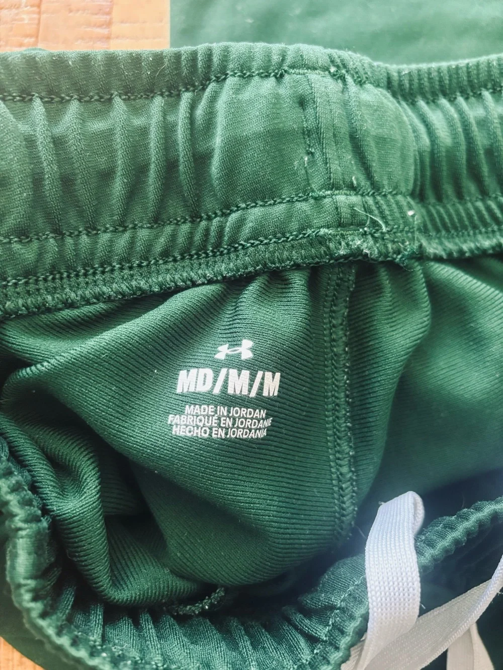 Men’s M Under Armour UA Knit team warm up pants M Deep Green - Picture 3 of 7